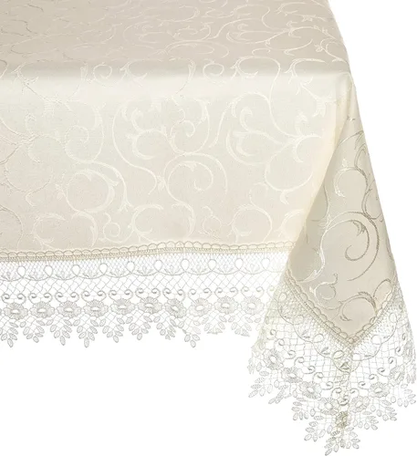 Vista 9 de Flor Lazo clásico Lace diseño Manteles, Rectangular