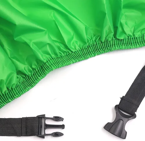 Vista 5 de uxcell L 190T Protector contra Lluvia y Polvo Negro+Verde para Motocicleta y Scooter 168 cm para Harley Davidson