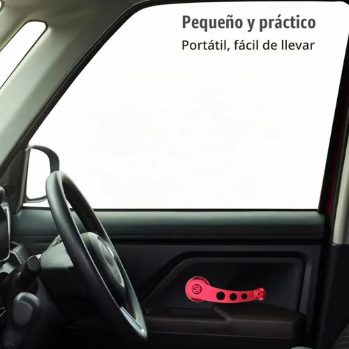 Vista 9 de BESPORTBLE Juego universal de reemplazo de manivela de ventana de automóvil con 3 adaptadores, accesorios de montaje y clip de retención