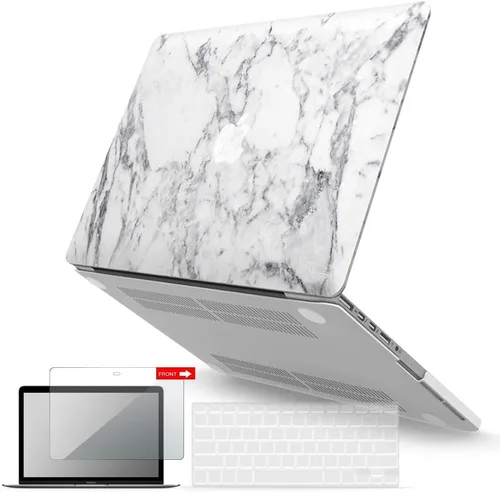 Vista 28 de IBENZER Compatible con MacBook Pro de 13 pulgadas 2015 2014 2013 finales 2012 A1502 A1425, carcasa rígida y cubierta de teclado y protector