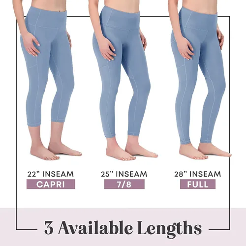 Vista 40 de Rocky Leggings de yoga de cintura alta, para entrenamiento, correr, ropa deportiva con control de abdomen para mujer, pantalones capri y de longitud