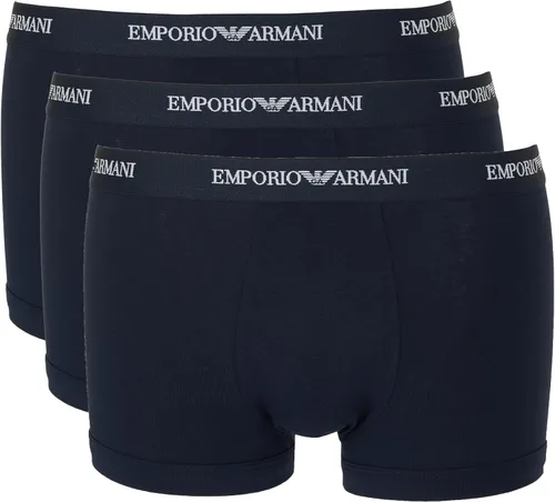 Vista 5 de Emporio Armani Troncos de algodón, paquete de 3 Negro/Blanco/Rojo