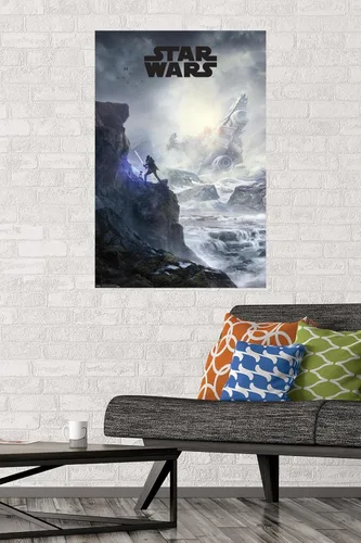 Vista 2 de Trends International Star Wars: Jedi Fallen Order - Póster de pared con clave de acantilado, 22.375 x 34 pulgadas, versión sin marco