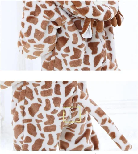 Vista 7 de TONWHAR - Disfraz de Halloween para niños para cosplay de animales para la nieve