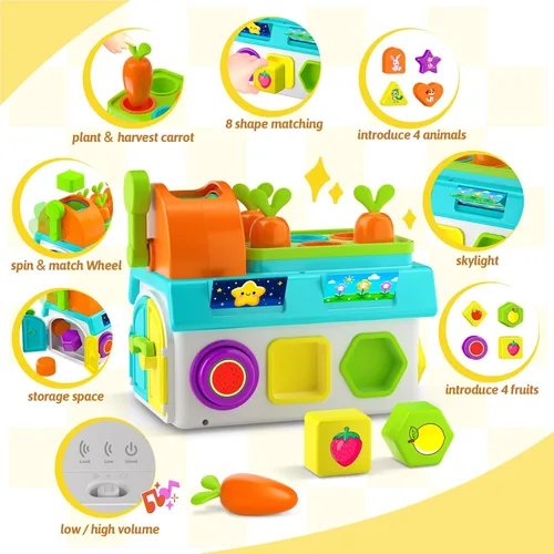 Vista 7 de Juguetes Montessori para niños de 1-2 años, niños y niñas, primer regalo de cumpleaños para niños de un año, juego educativo de clasificación