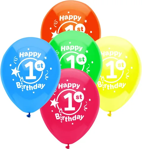 Vista 6 de Globos de látex impresos redondos de 12 pulgadas, 15 años, 6 unidades, colores surtidos