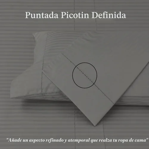Vista 5 de Threadmill Home Linen Fundas de Almohada Estándar - 100% Algodón Natural 600 Número de Hilos, Juego de 2 Fundas de Almohada Damasco Gris Oscuro