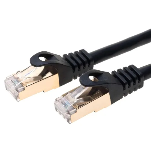 Vista 2 de Cables Direct Online Cable de conexión Ethernet de cobre Cat7 S/FTP de 6 pies, cable de Internet, compatible con PC, laptop, módem, enrutador