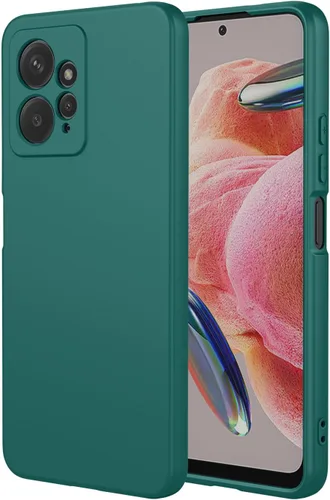 Vista 11 de Funda para Xiaomi Redmi Note 12 4G, funda de silicona líquida, forro de microfibra antiarañazos suave a prueba de golpes compatible con Xiaomi Redmi