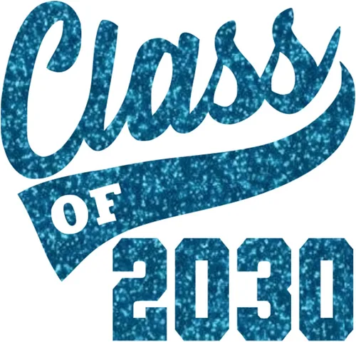 Vista 22 de Adhesivo de graduación para planchar, calcomanía para camisa de clase de 2030, parche de graduación HTV para graduados, color de tamaño de selección