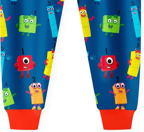 Vista 6 de Conjunto de camisas y pantalones largos para niños y niñas, dibujos animados para el hogar, uso diario, ropa casual para 2 a 12 años