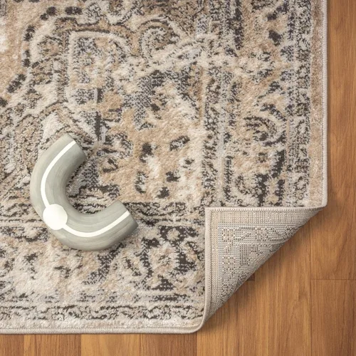 Vista 8 de LUXE WEAVERS Alfombra marroquí floral vintage beige 3x9
