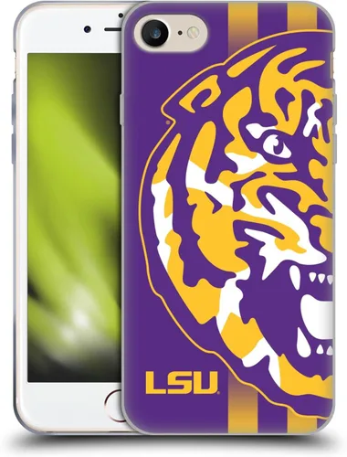 Vista 53 de Head Case Designs Funda de gel suave con licencia oficial de la Universidad Estatal de Louisiana LSU Camou compatible con Apple iPhone 7 Plus/iPhone