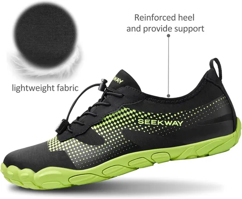 Vista 4 de SEEKWAY - Zapatos de agua unisex, de secado rápido, tipo calcetín y con sensación de pie descalzo para adultos, para playa, natación, río, piscina
