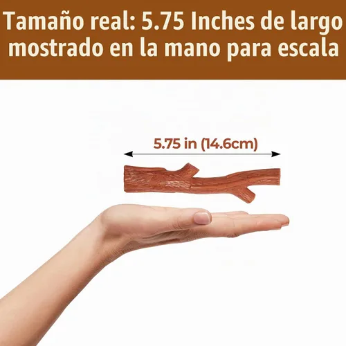 Vista 4 de SPOT Bam-Bones Plus Branch - Fibra de bambú y nailon, masticable duradero y de larga duración para perros masticadores agresivos, gran juguete