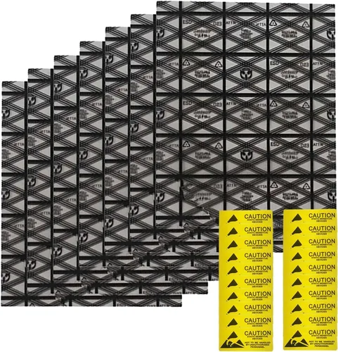 Vista 13 de Bolsas antiestáticas, 100 bolsas ESD resellables de 3.2 x 4.7 pulgadas con etiquetas para disco duro GPU, SSD HDD y dispositivos electrónicos