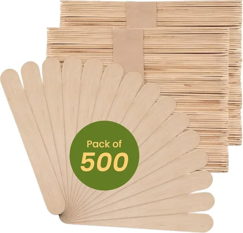 Vista 9 de Perfect Stix Mini palitos de madera para manualidades de 2.5 pulgadas, 1000 unidades a granel, palitos pequeños de madera de abedul para encerar