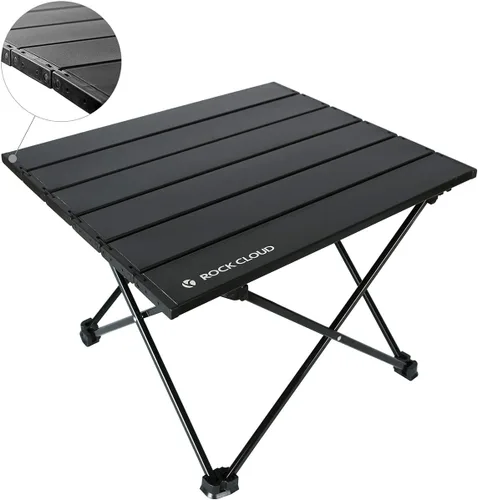 Vista 26 de ROCK CLOUD Mesa de campamento portátil de aluminio ultraligera, mesa de playa plegable para camping, senderismo, mochileros, picnic al aire libre