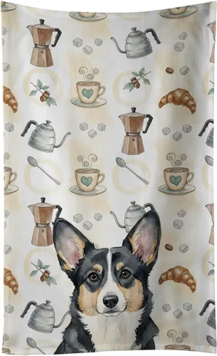 Vista 314 de Caroline's Treasures Afghan Hound - Toalla de cocina para barra de café, terciopelo frontal y lazo de algodón, lavable a máquina Sabueso afgano