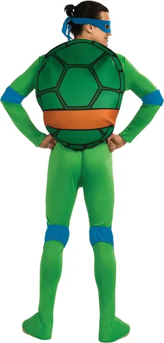 Vista 2 de Nickelodeon Disfraz y accesorios de Leonardo para adultos de TMNT, Multi