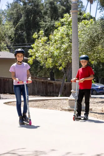 Vista 7 de Razor A Patinete para niños - Ligero, plegable, marco de aluminio y manillar ajustable Azul