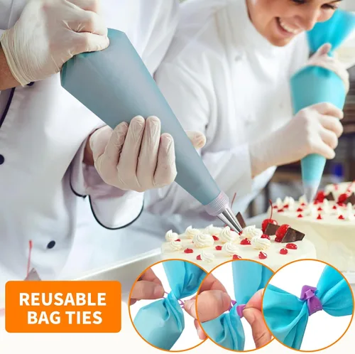 Vista 12 de ALLTOP - Juego de bolsas y puntas para decoración de tartas