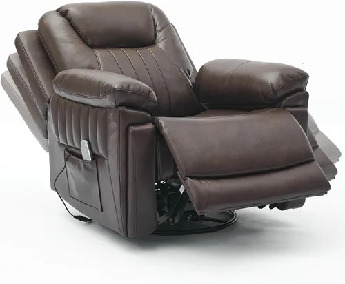 Vista 11 de Silla reclinable mecedora eléctrica automática con 3 velocidades Gris