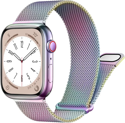 Vista 24 de Correa milanesa para Apple Watch Band de 1.575 pulgadas, 1.732 pulgadas, 1.614 pulgadas, 1.772 pulgadas, 1.654 pulgadas, 1.614 pulgadas, 1.614