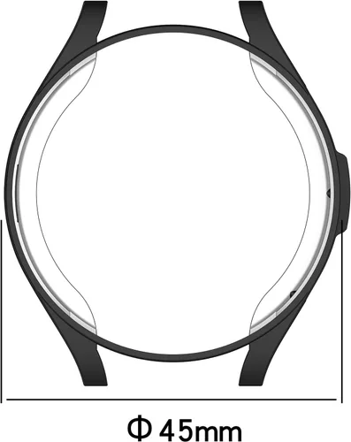 Vista 2 de E ECSEM Funda protectora de pantalla compatible con Samsung Galaxy Watch 6 Classic de 1.73 pulgadas y 1.77 pulgadas (1.693 in, 1.850 in), funda de 7