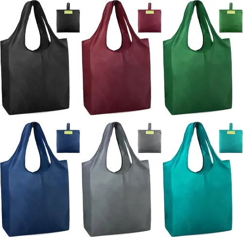 Vista 24 de Bolsas de la compra de animales reutilizables plegables bolsas de comestibles