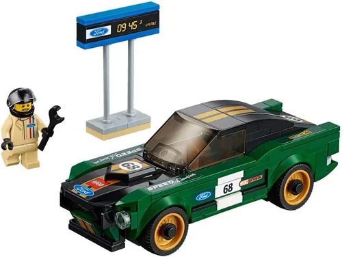 Vista 3 de LEGO Speed Champions 1968 Ford Mustang Fastback 75884 Kit de construcción (183 piezas)
