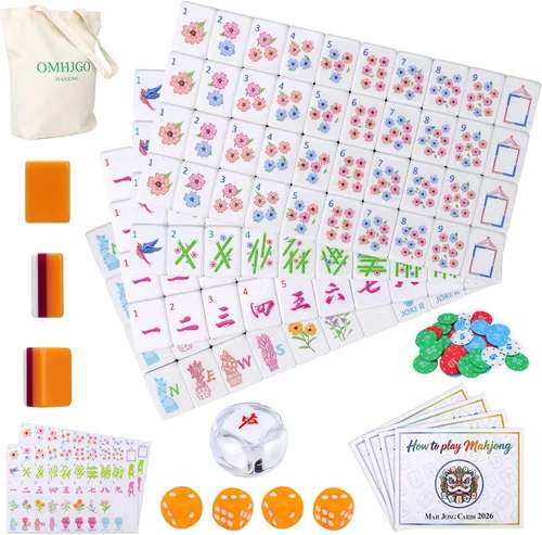 Vista 14 de American Mahjong Tile Set for Mah Jong Lovers, Adult, Beginners Pale Blue
