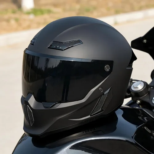 Vista 3 de Cascos para motocicleta MXJ Gear para hombres y mujeres adultos, Casco integral para motocicleta, MG666 aprobado por DOT, para carreras en la calle