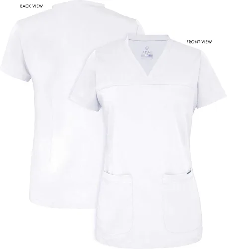 Vista 5 de Adar Pro - Ropa quirúrgica para mujer, camisa con cuello en V