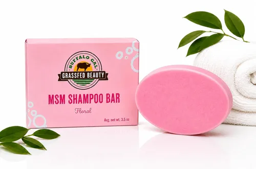 Vista 13 de MSM + Barra de champú Tallow - Citrus - Champú sólido sin sulfato para cabello suave, brillante y manejable - pH equilibrado, sin silicona, sin