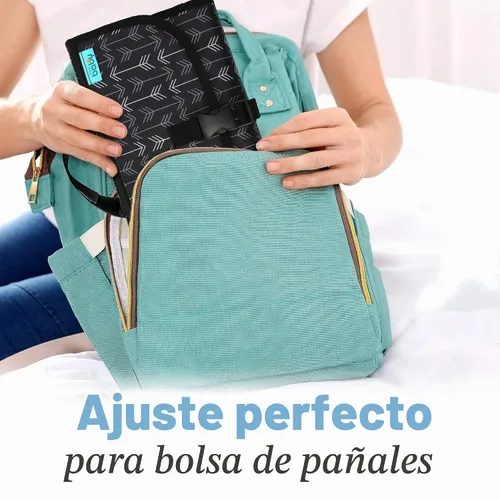 Vista 6 de Kopi Baby Cambiador de pañales portátil, bolsillo de toallitas, flechas