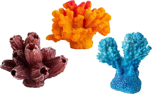 Vista 3 de CNZ® Planta de coral artificial, 10 piezas de coral surtido Coral surtido de 10 piezas