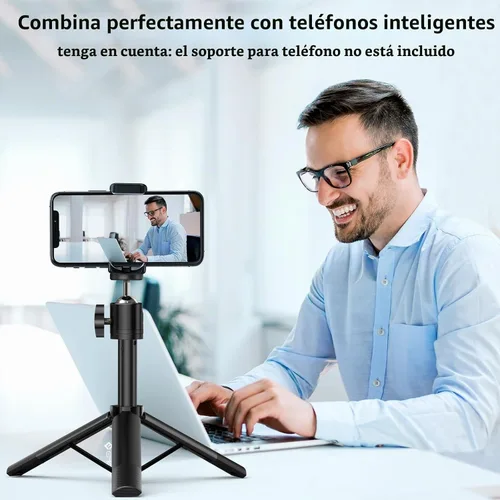 Vista 7 de EMEET - Trípode de cámara web, mini trípode profesional para cámara web