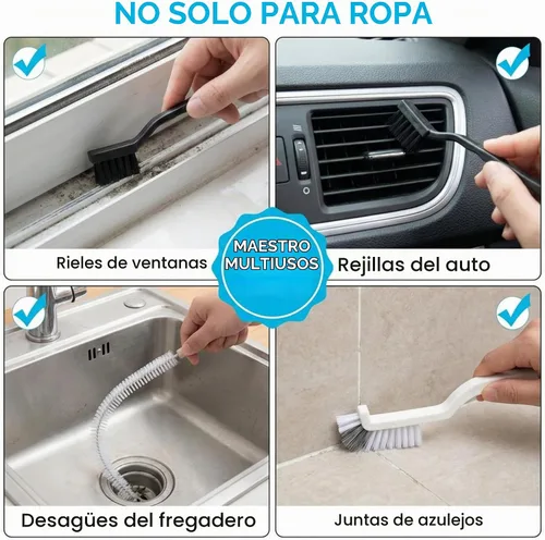 Vista 7 de Juego de cepillos de limpieza para lavadora de 8 piezas