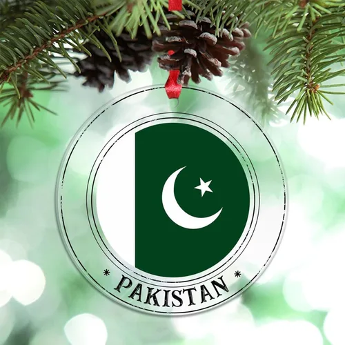 Vista 9 de Bandera nacional de Noruega, adornos de Navidad patrióticos 2023, decoraciones de Navidad para árbol, adornos acrílicos transparentes, colgante