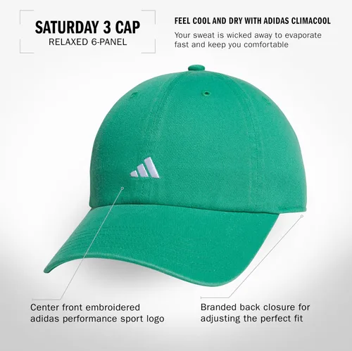 Vista 133 de adidas Gorra ajustable relajada Saturday para mujer