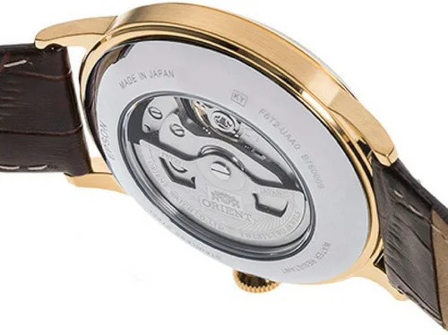 Vista 4 de ORIENT Bambino Open Heart - Reloj de pulsera para hombre, de acero inoxidable, estilo japonés, automático, con correa