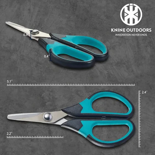Vista 4 de KNINE OUTDOORS Kit de herramientas de pesca de 6 piezas, alicates de pesca, cuchillo de filete de pescado, pinza de pesca, tijeras de pesca
