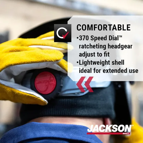 Vista 5 de JACKSON SAFETY - Casco de soldadura pasiva, negro, Negro, 1