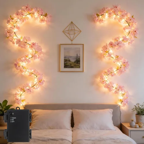 Vista 10 de Luces de vid de sauce para marco de ventana: decoraciones de Navidad de 7.9 pies, luces de hadas de vid de sauce para decoración de pared