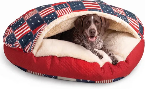 Vista 47 de Snoozer Cama de lujo de microsuede acogedora estilo cueva para mascotas, pequeña, antracita For small sized pets, Removable washable cover