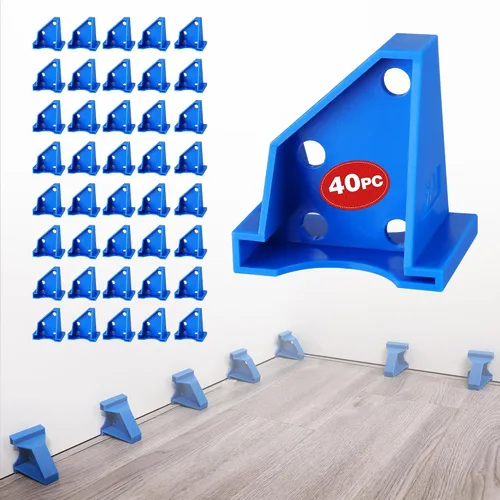Vista 8 de WORKPRO Paquete de 24 espaciadores de piso, herramienta de instalación de pisos laminados 2 en 1
