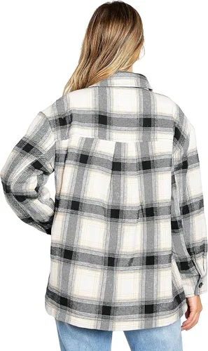 Vista 3 de Love Tree Abrigo de sherpa suave y acogedor para mujer