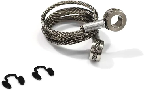 Vista 2 de High Soar 924-5402 Peterbilt Hood Control Cable Fit para Peterbilt 379 357 375 377 378, cable de liberación de capó lado largo, reemplazar HLK2047