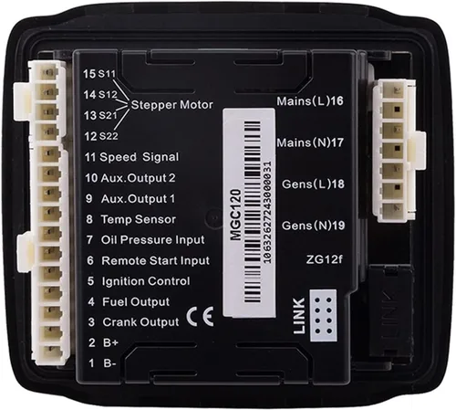 Vista 3 de MGC120 Genset Controller AMF Auto Start Stop ATS Conmutación Panel de Control Módulo Pequeño Generador Electrico Gasolina Parte